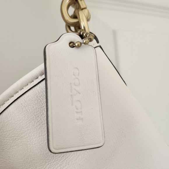 COACH Tali Leather Bucket Bag Cream Off White NOB2279-CA112 Double Strap - Picture 4 of 4